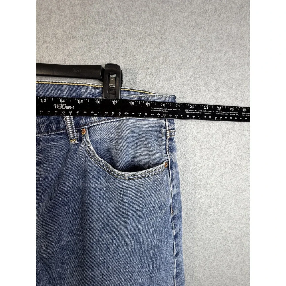Levis 505 Jeans Mens 42x24 Blue Medium Wash Denim Regular Fit Straight Leg Pants
